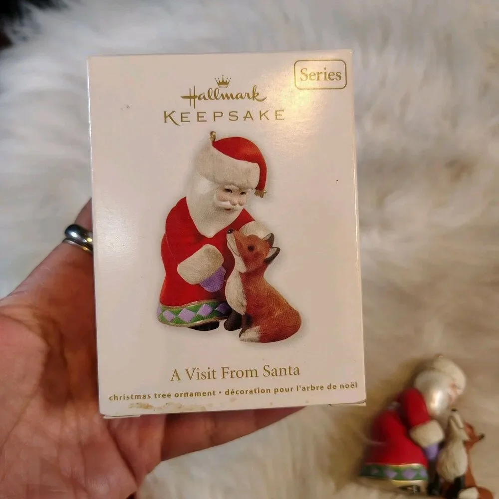 Hallmark 2012 A Visit From Santa #4 Fox  Keepsake Ornament QX8064
